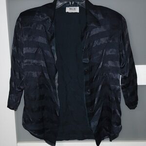 Dark Blue Button Down Shirt for Women